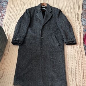 WilliWear WilliSmith Vintage Fashion History Men's Gray Wool Mohair Llama Coat M